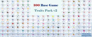 100 Base Game Traits by Vicky Sims: Create Your Own Sims Universe